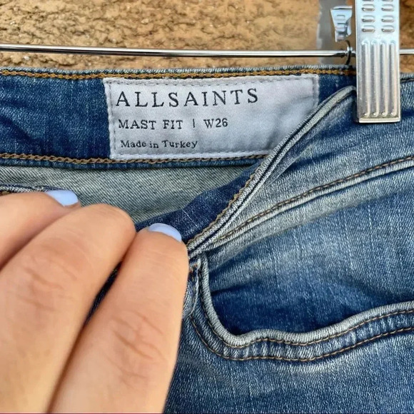 ALL SAINTS MAST JEANS SIZE 26 - Picture 4 of 11
